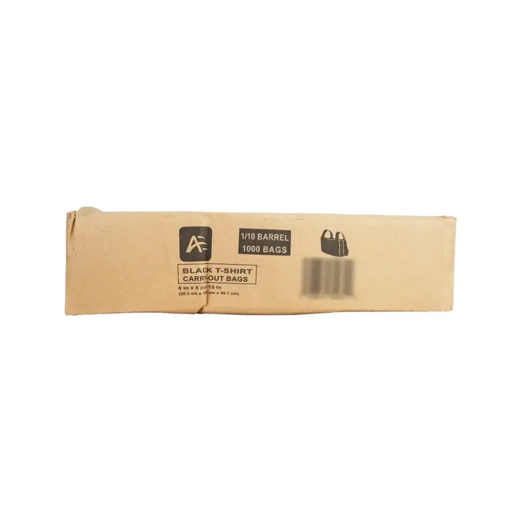 .SHOPPING BAG 1/10 BLACK 1000 CT