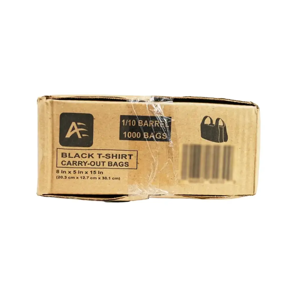 .SHOPPING BAG 1/10 BLACK 1000 CT