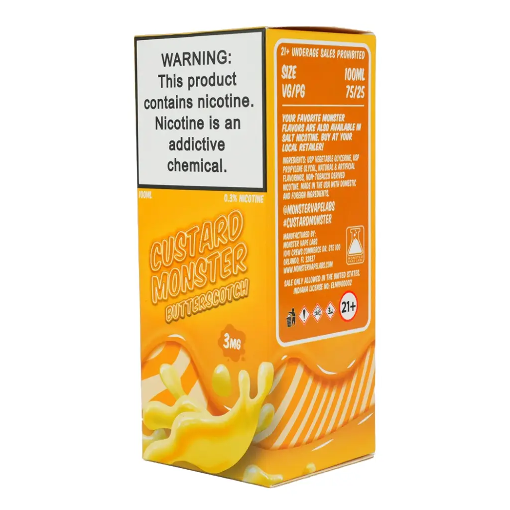 CUSTARD MONSTER 100ML E-JUICE 3 MG