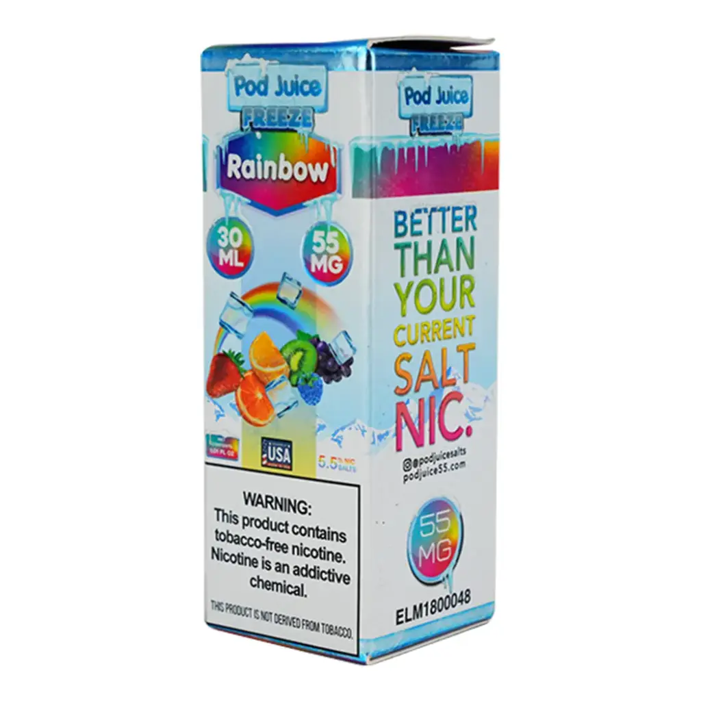 POD JUICE SALT TOBACCO FREE NICOTINE E-JUICE 30ML STRENGTH: 55 MG