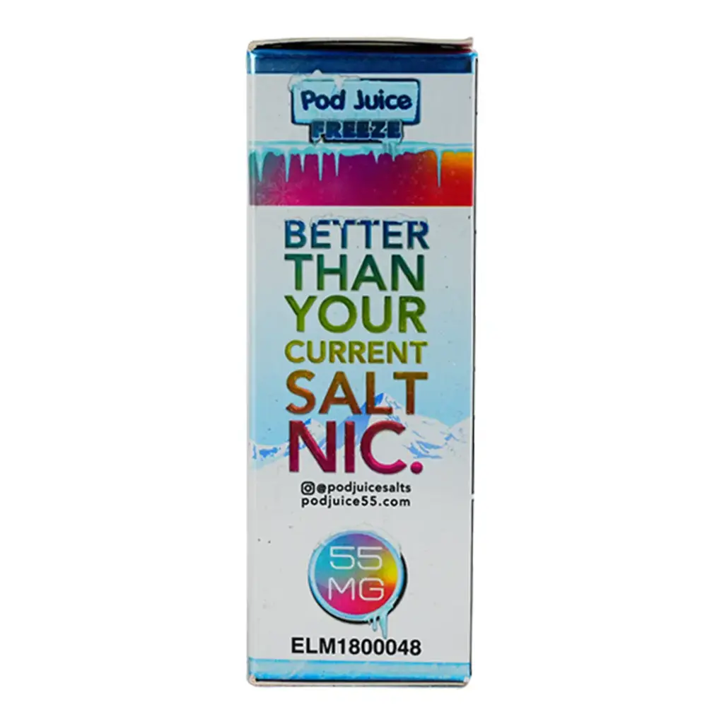 POD JUICE SALT TOBACCO FREE NICOTINE E-JUICE 30ML STRENGTH: 55 MG