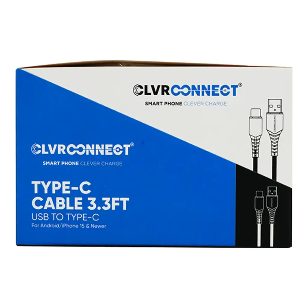 CLVR CONNECT TYPE C CABLE 3.3FT 6CT