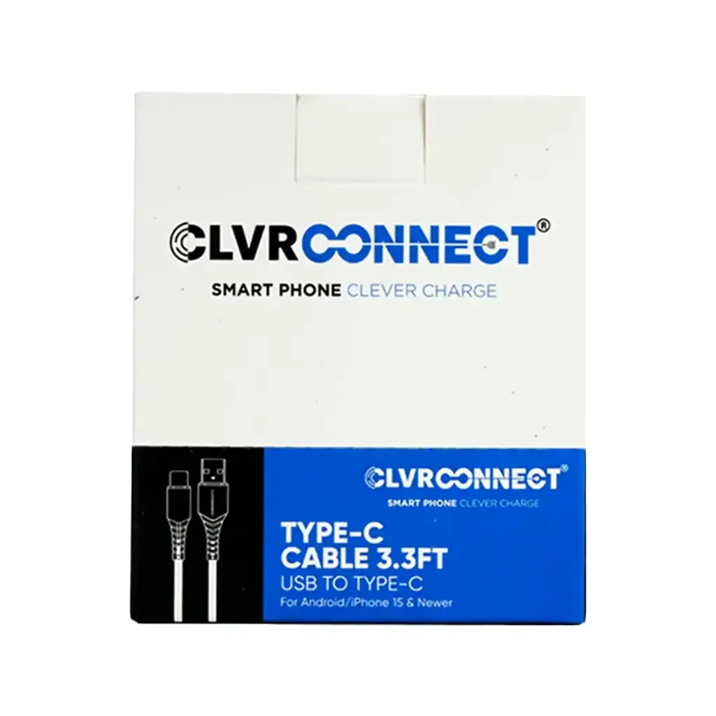 CLVR CONNECT TYPE C CABLE 3.3FT 6CT