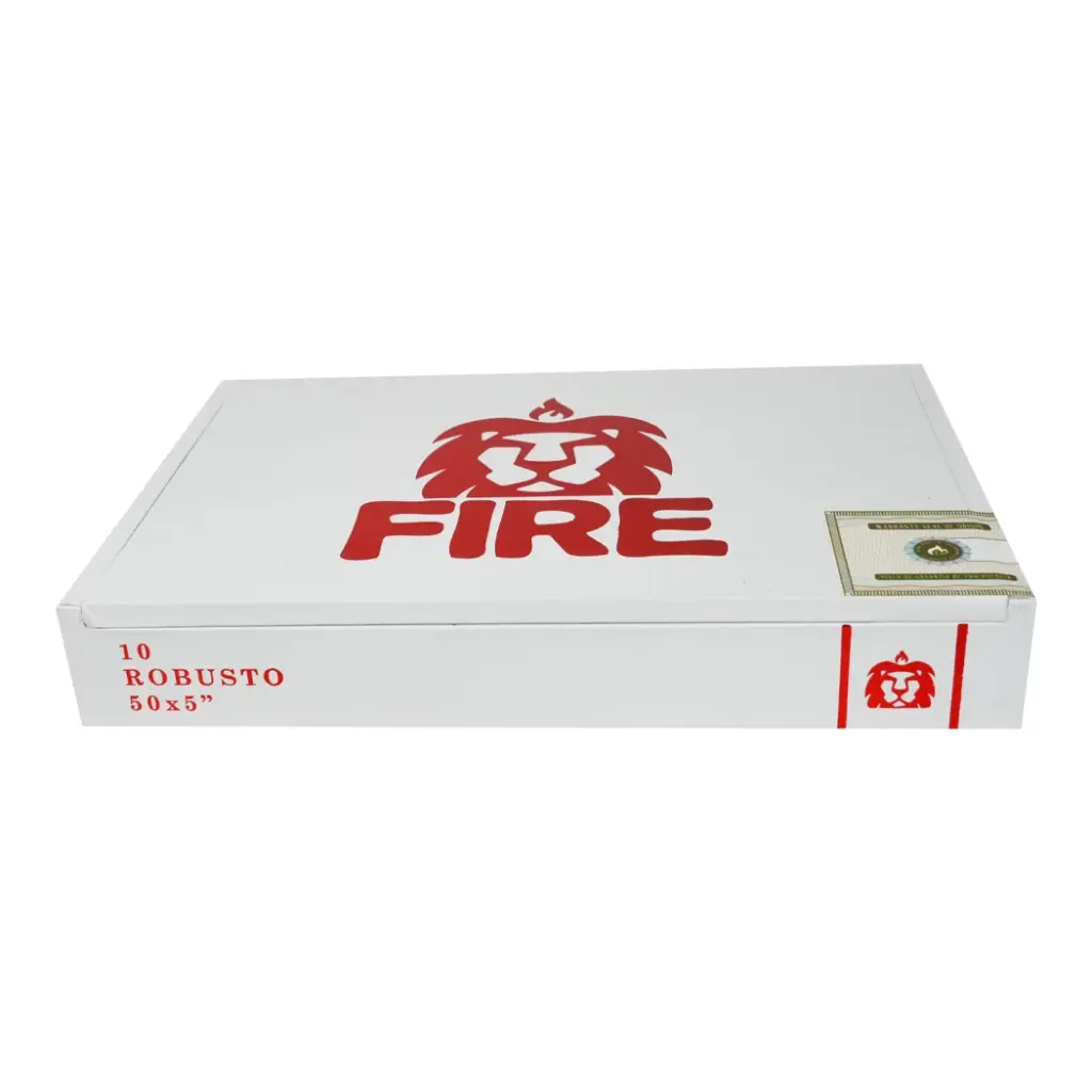 FIRE PREMIUM CIGAR ROBUSTO WHITE LEBEL 10CT 