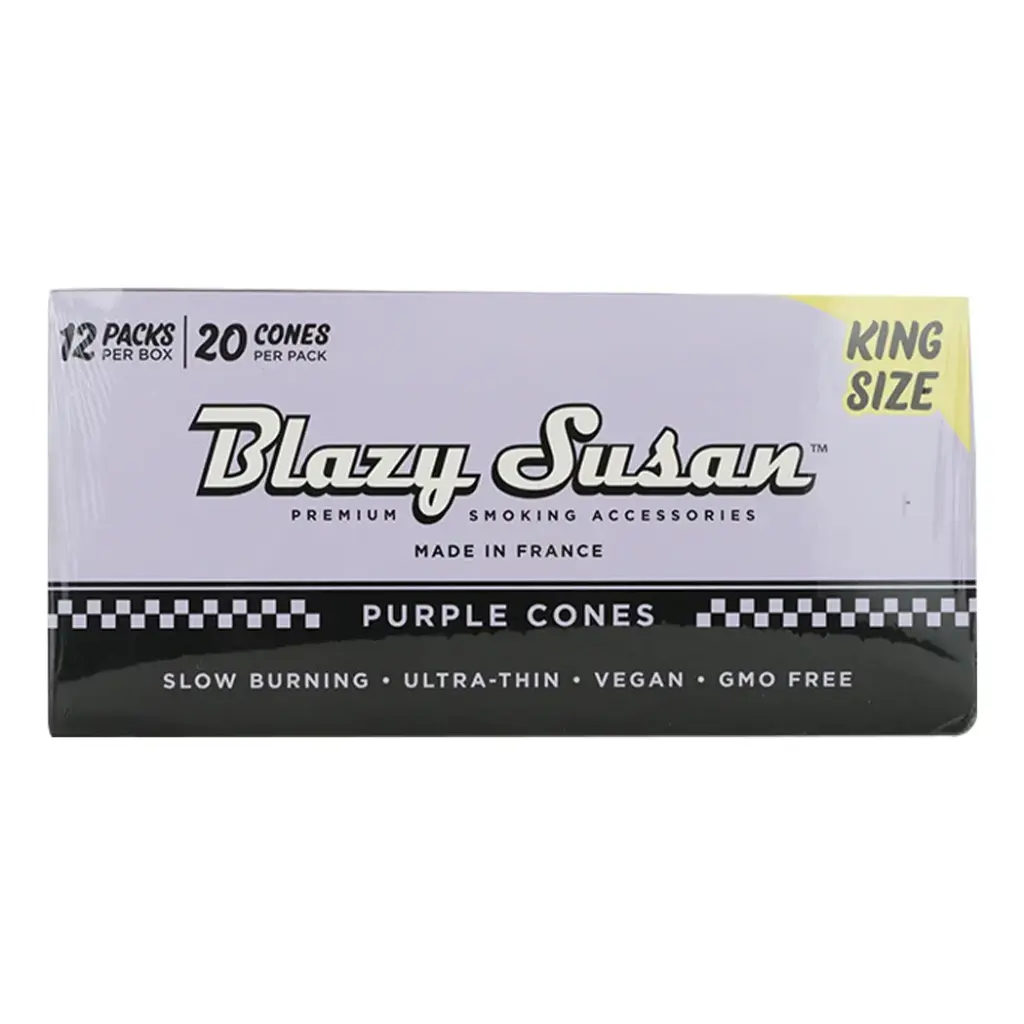 BLAZY CONE PURPLE KING SIZE 12 PACKS PER BOX