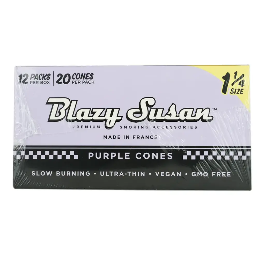 BLAZY CONE PURPLE 1 1/4 12 PACKS PER BOX