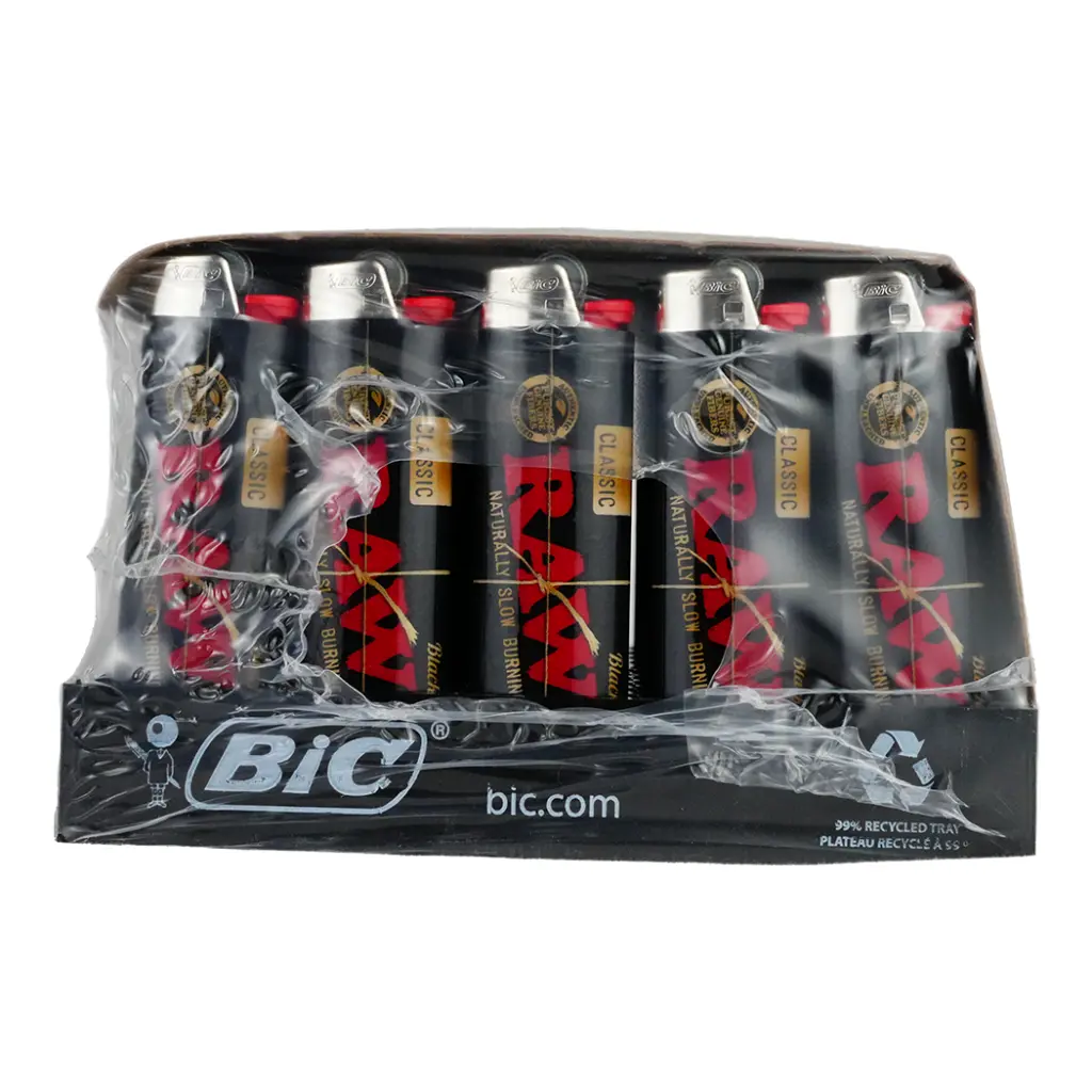 BIC PRINTED 50 CT RAW BLACK
