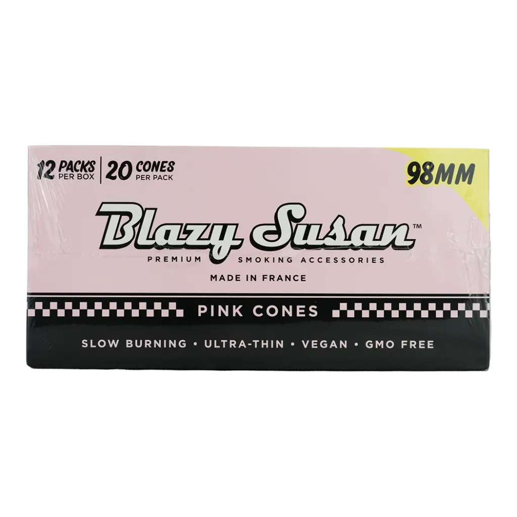 BLAZY CONE PINK 98MM 12 PACKS PER BOX