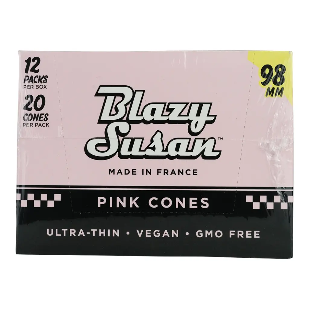 BLAZY CONE PINK 98MM 12 PACKS PER BOX