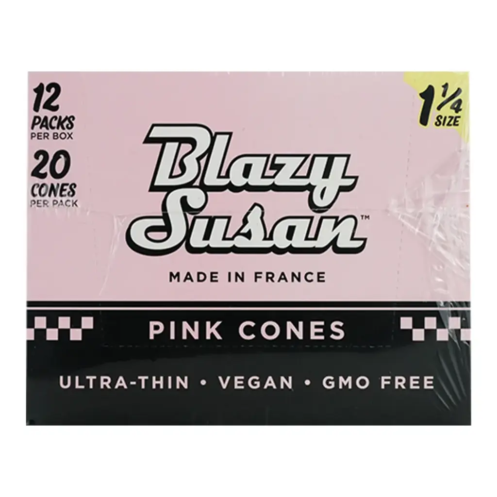 BLAZY CONE PINK 1 1/4 12 PACKS PER BOX