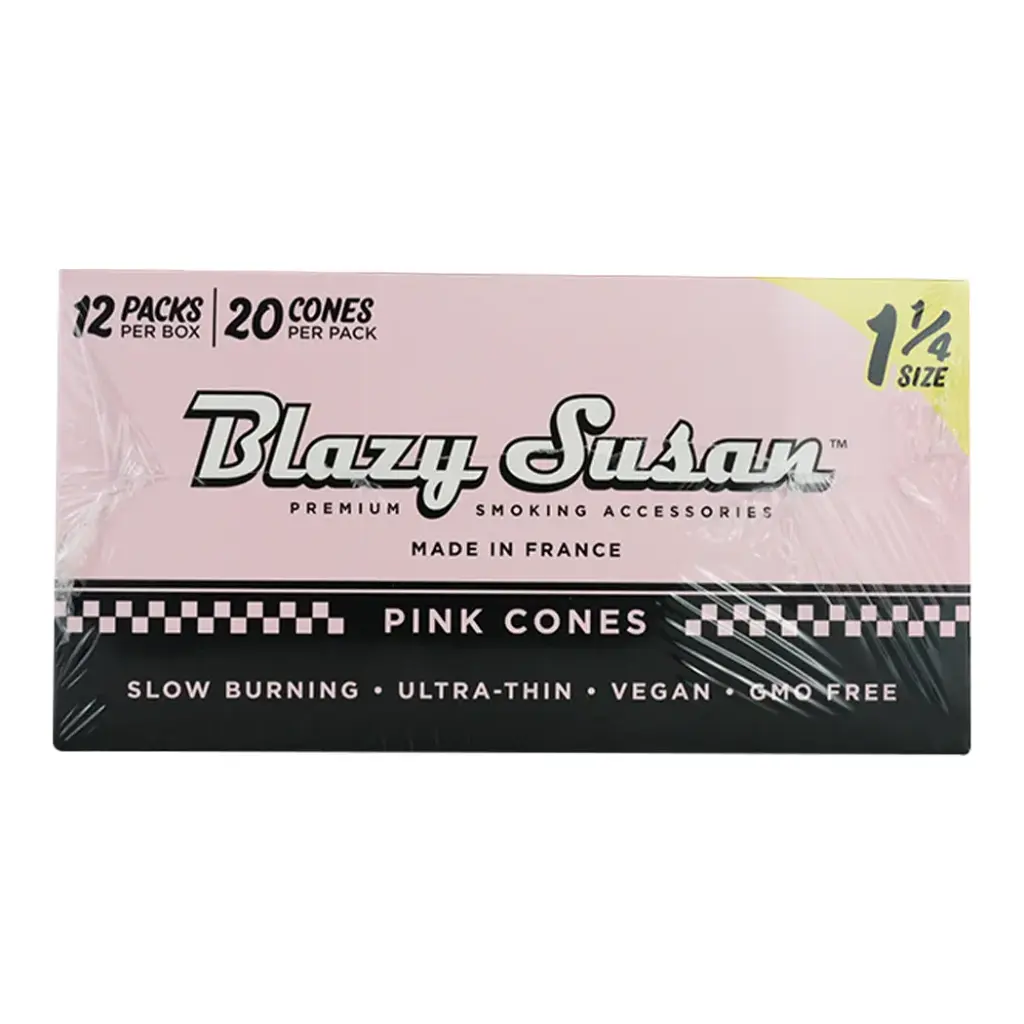 BLAZY CONE PINK 1 1/4 12 PACKS PER BOX