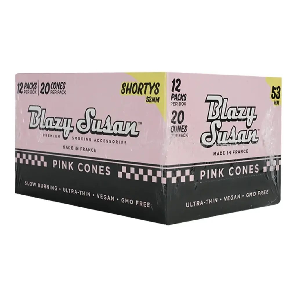BLAZY CONE PINK 53MM 12 PACKS PER BOX