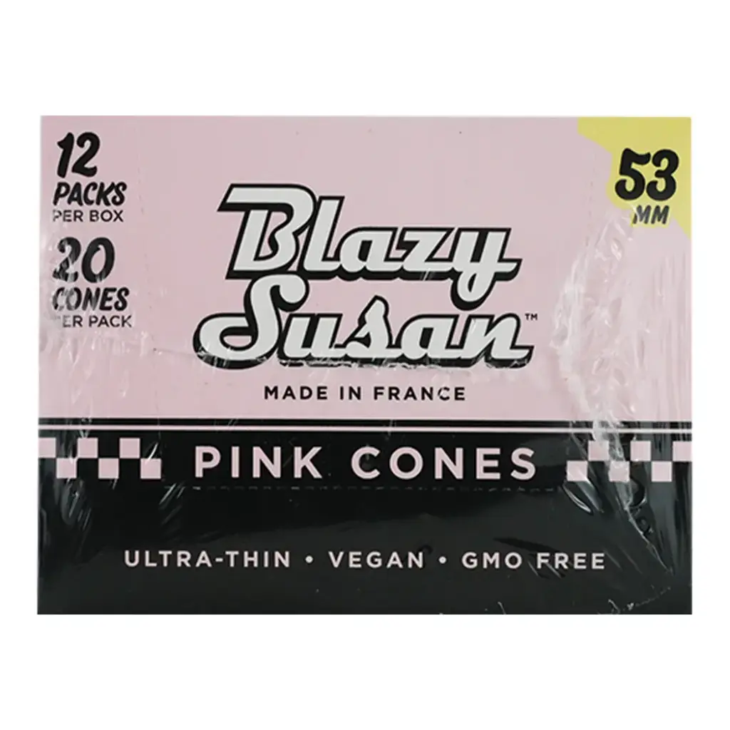 BLAZY CONE PINK 53MM 12 PACKS PER BOX