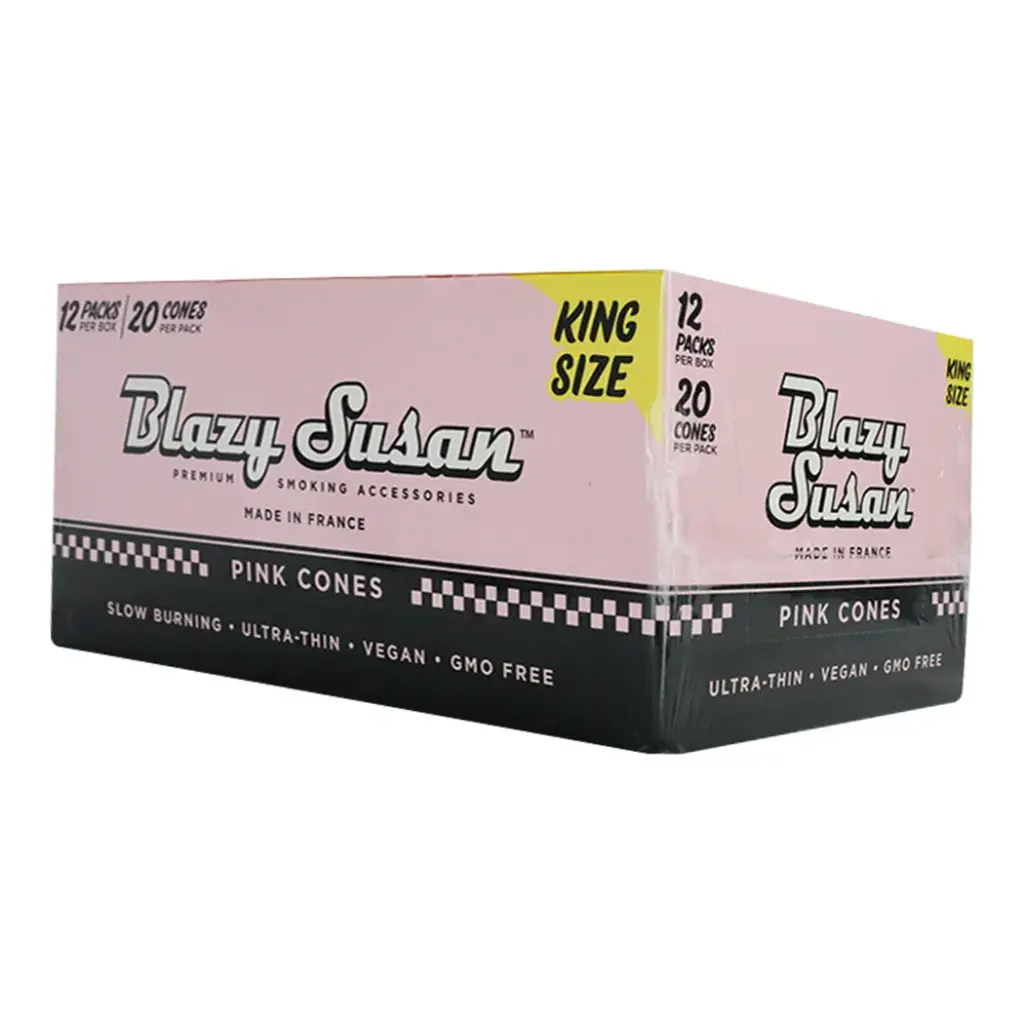 BLAZY CONE PINK KING SIZE 12 PACKS PER BOX
