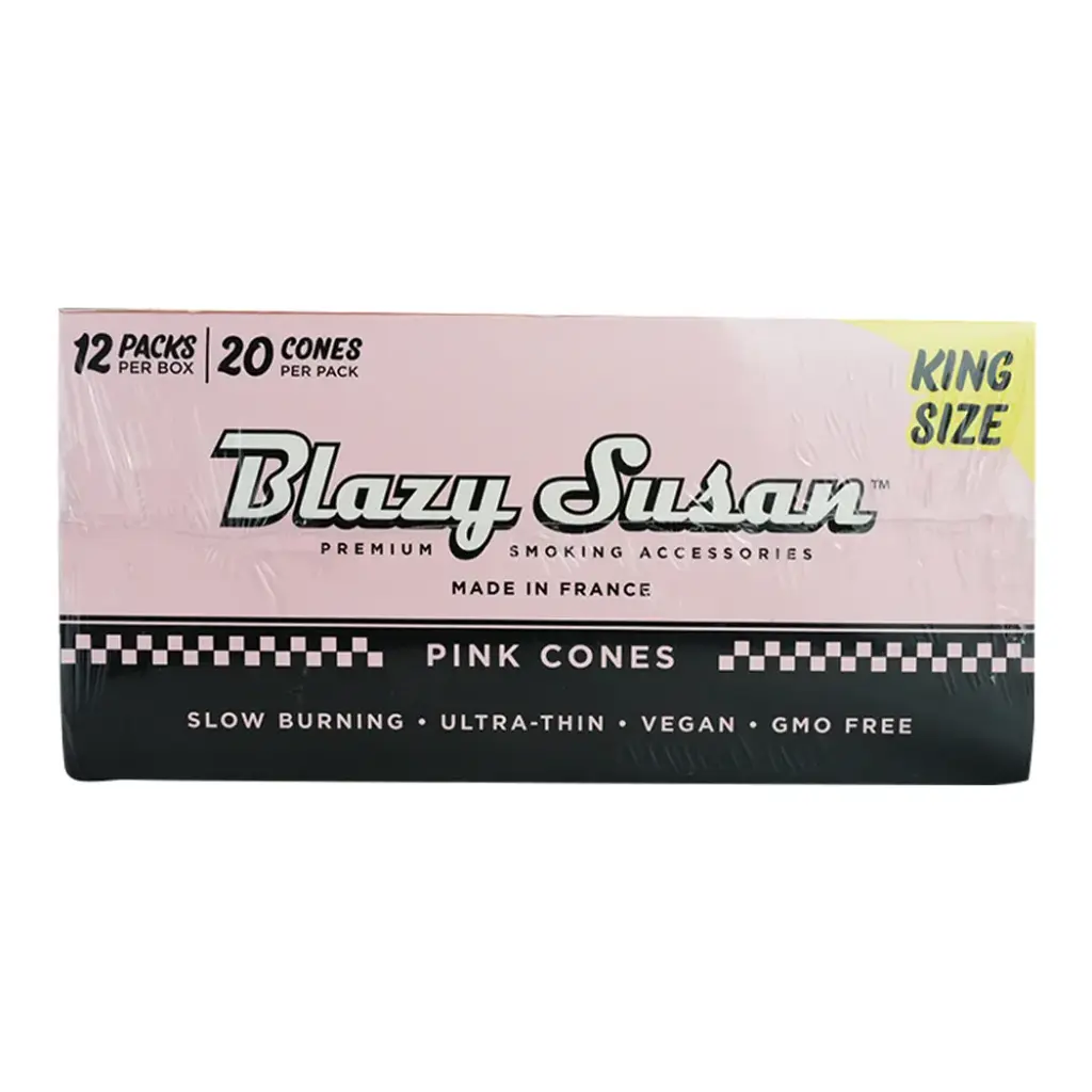 BLAZY CONE PINK KING SIZE 12 PACKS PER BOX