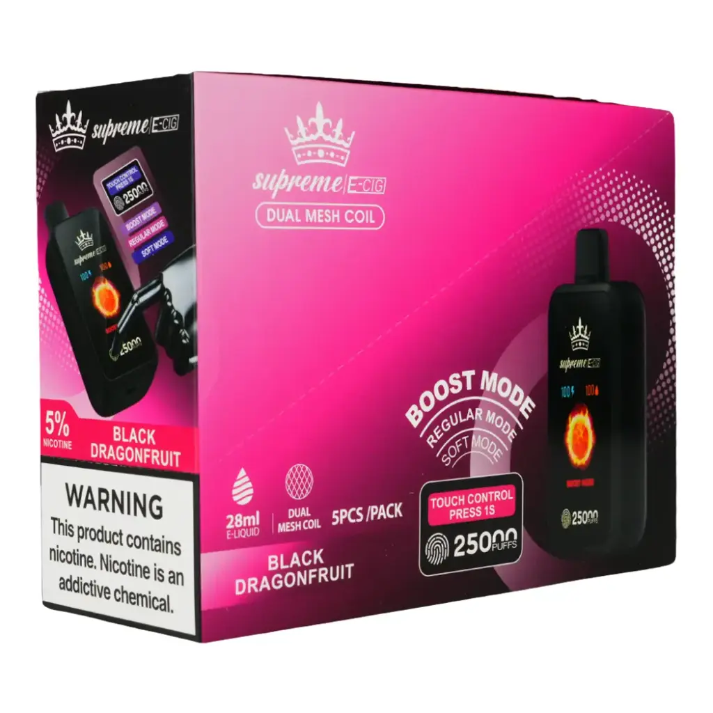 SUPREME E-CIG 5% 25K PUFFS