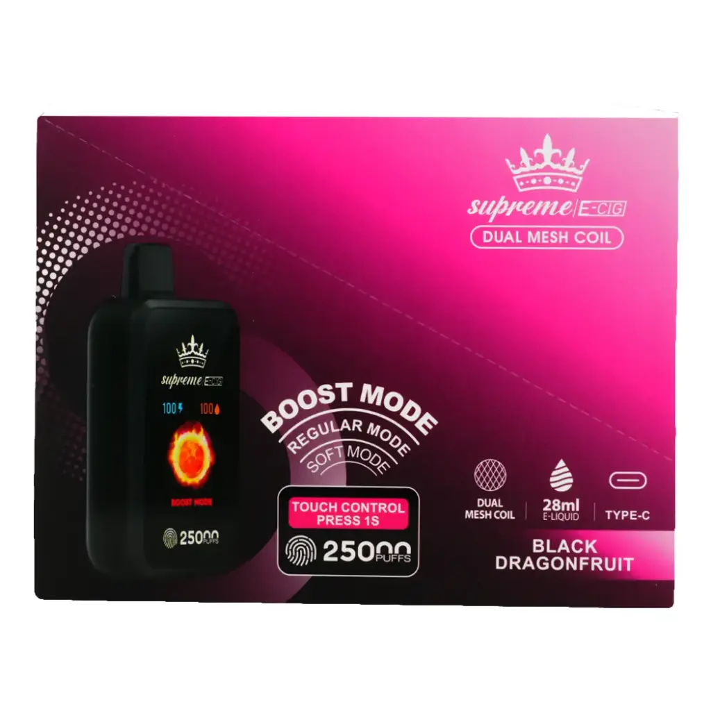 SUPREME E-CIG 5% 25K PUFFS