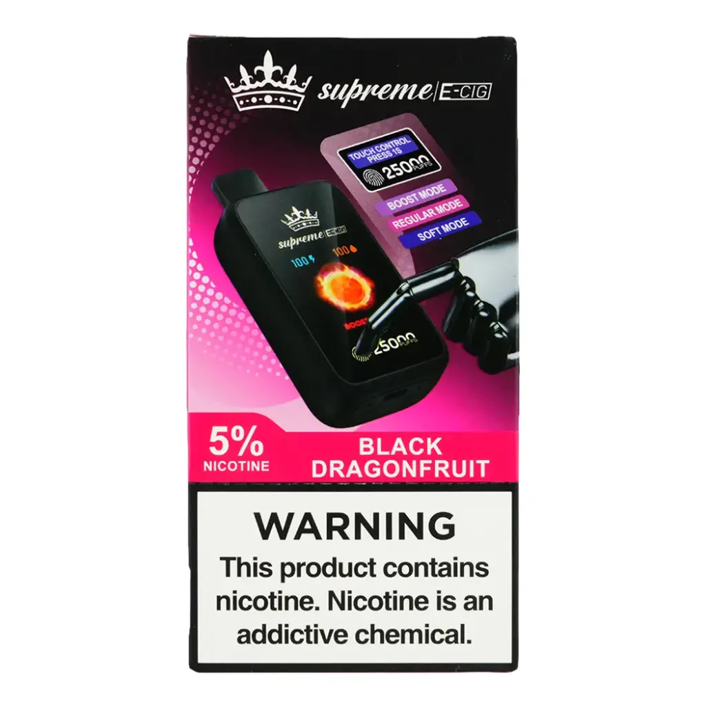 SUPREME E-CIG 5% 25K PUFFS