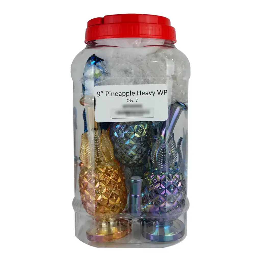 PIPE 9INCH PINEAPPLE HEAVY 7CT JAR