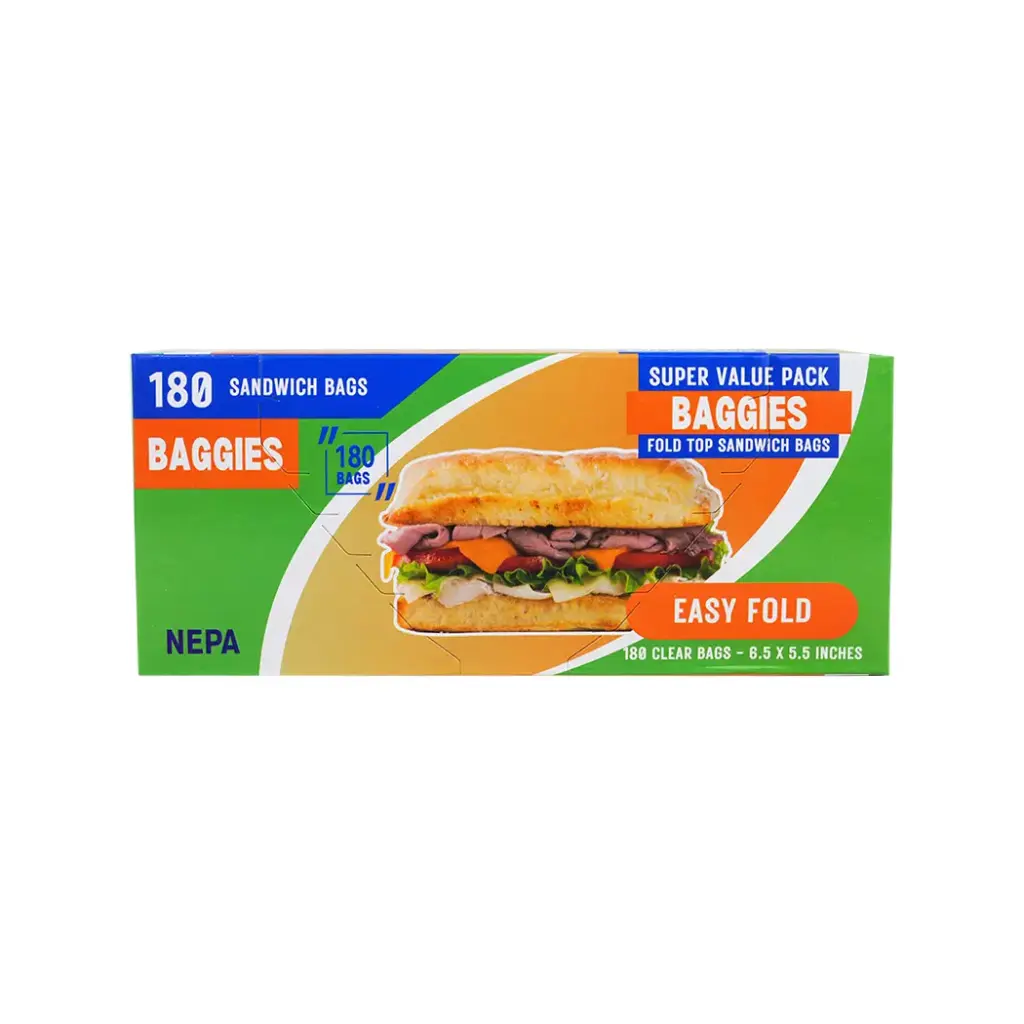 NEPA SANDWICH BAGS 180CT