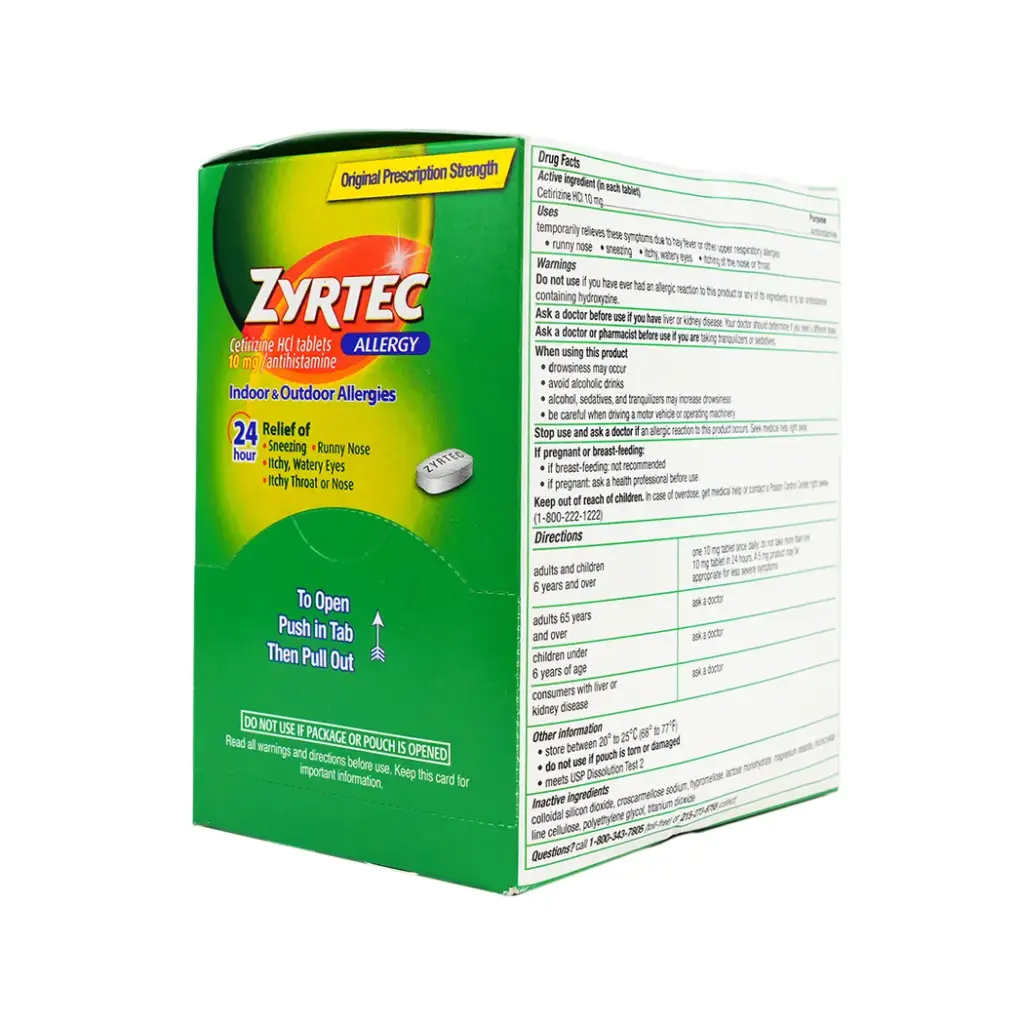 ZYRTEC DISPENSER 20 X 1'S