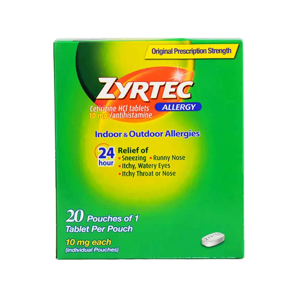 ZYRTEC DISPENSER 20 X 1'S