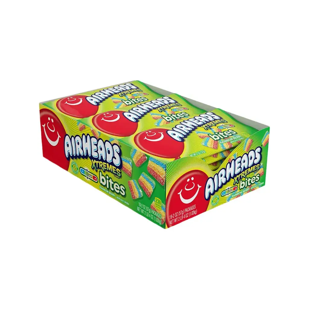 AIRHEADS XTREMES 18-2OZ BITE RAINBOW BERRY