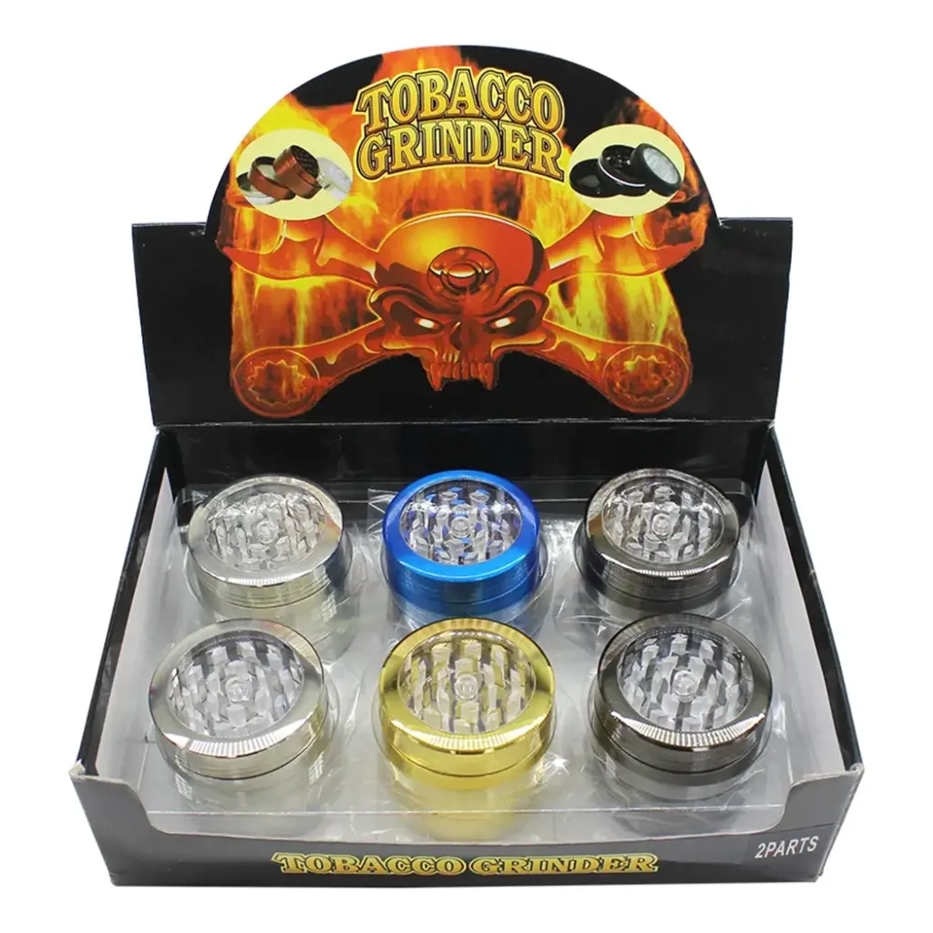 GRINDER (GR085-52) 3 PARTS SKULL DESIGN GOLD COLOR 51MM