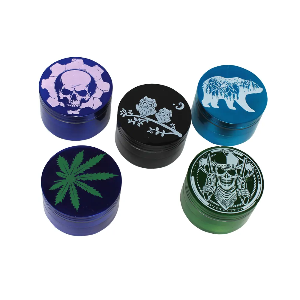GRINDER 4 PART 63MM MULTI-COLORED STRIPE