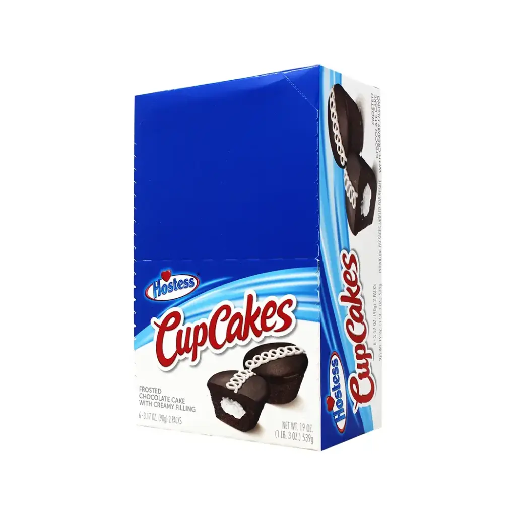 HOSTESS CUP CAKES FROSTED CHOCOLATE CAKE 6-3.17OZ