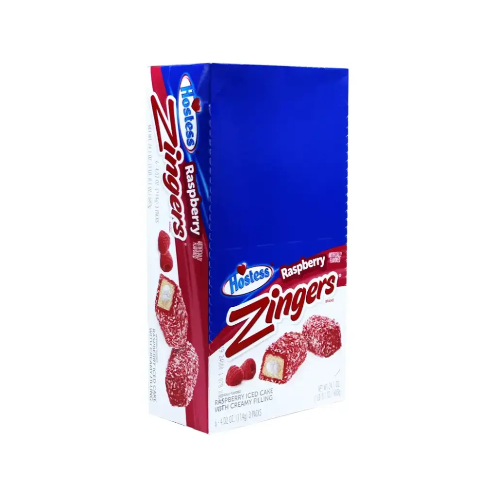HOSTESS ZINGERS RASPBERRY ICED CAKE 6-4.2OZ
