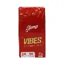 VIBES RED 1 1/4 WITH TIP 24 BOOKLETS PER BOX