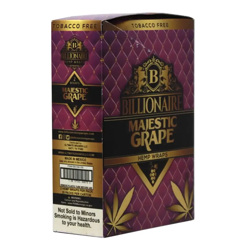 BILLIONAIRE 2-25PK HEMP WRAPS