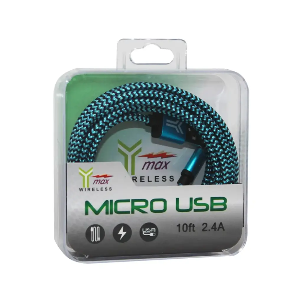 Y-MAX 10FT MICRO USB CABLE 1CT