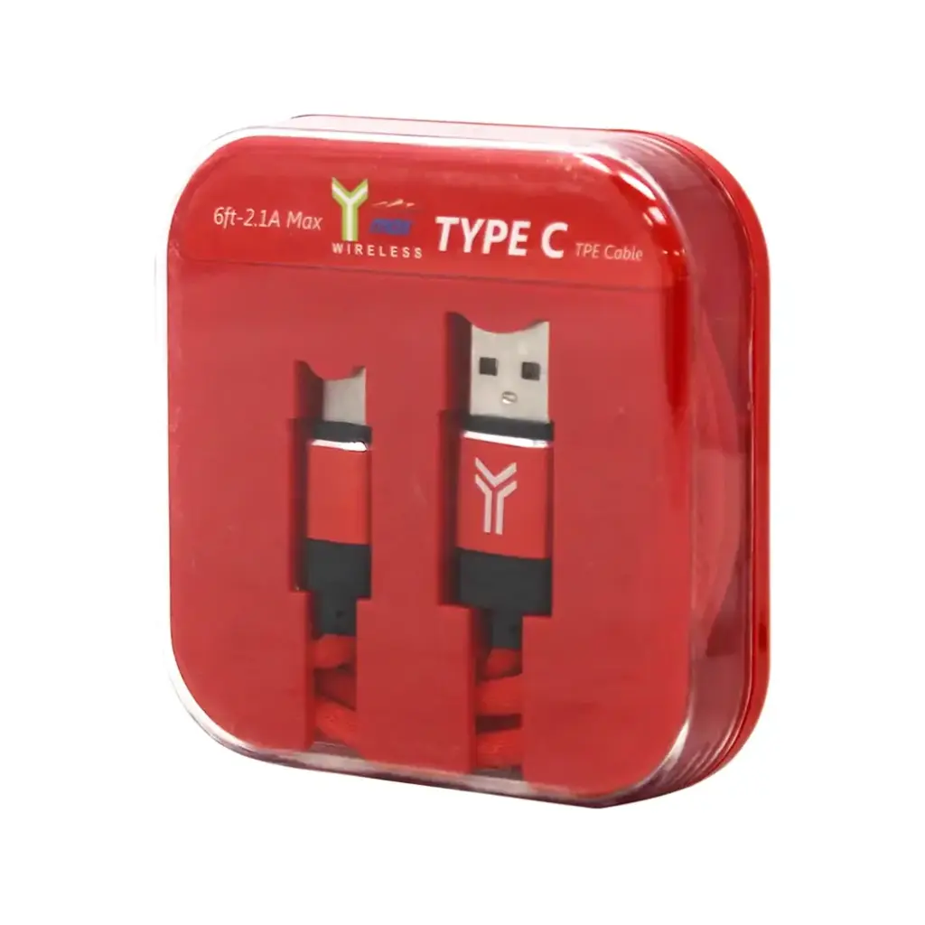 Y-MAX 6FT TYPE C CABLE 1CT