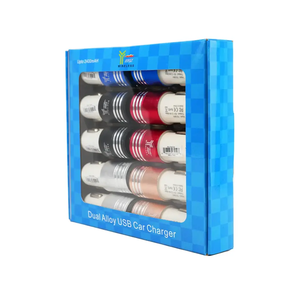 Y-MAX AUTO ADAPTOR ALLOY DUAL PORT 1CT