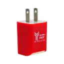 Y-MAX DUAL PORT WALL ADAPTOR RUBBER COATED1 CT