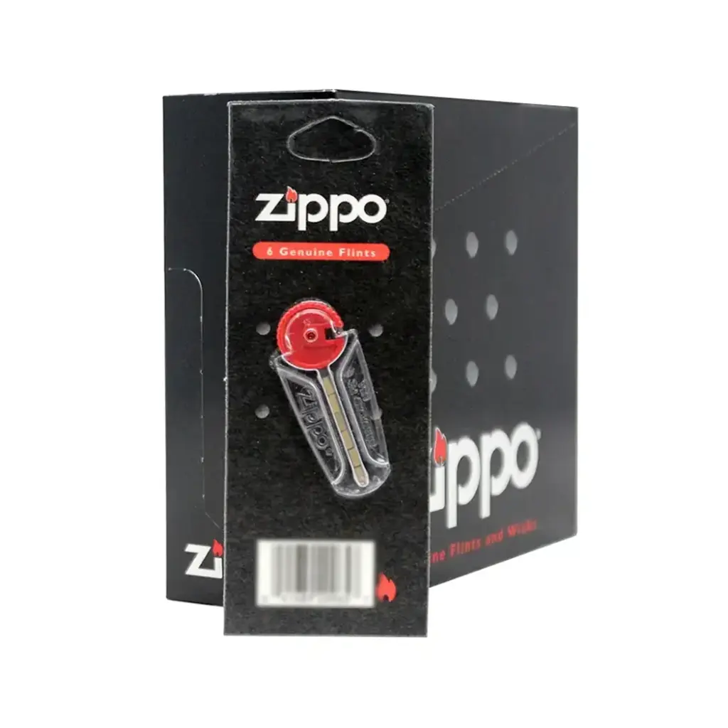 ZIPPO 6 GENUINE FLINTS 1 CT