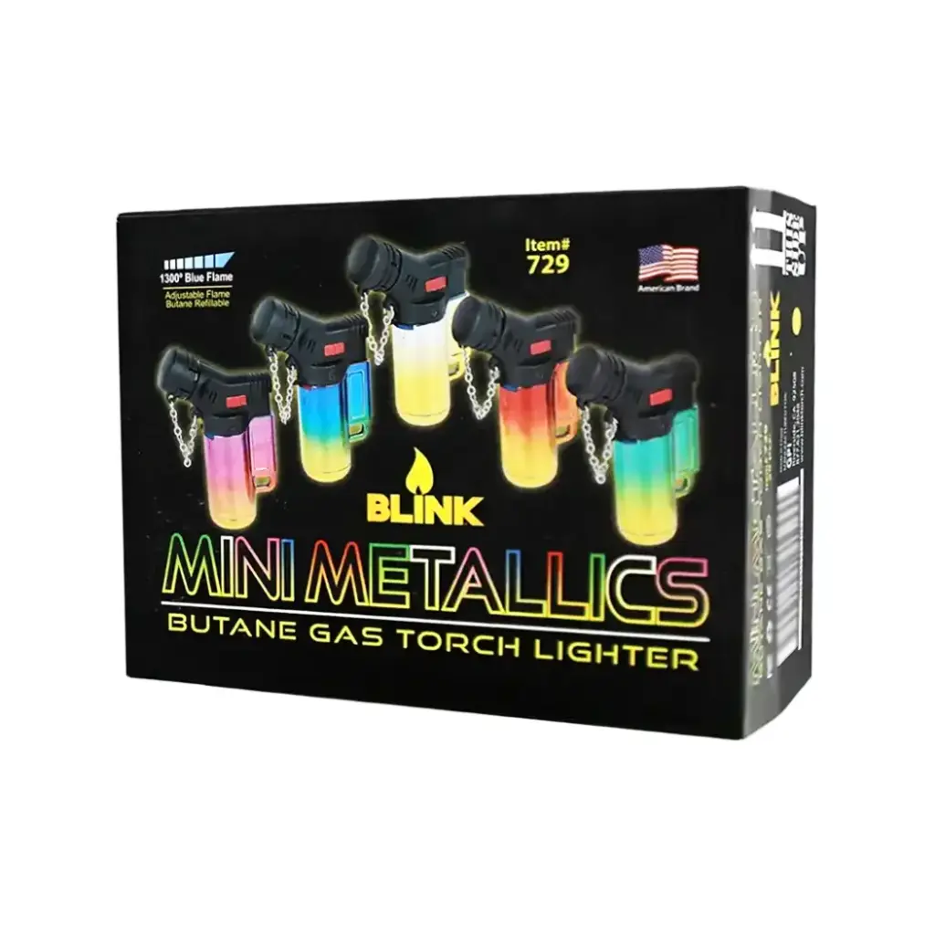 BLINK 20CT MINI METALLICS TORCH LIGHTER