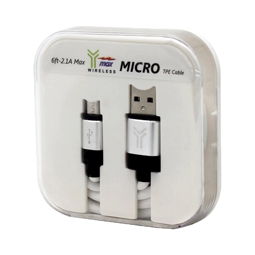 Y-MAX TPE CABLE MICRO USB IN BOX 1 CT