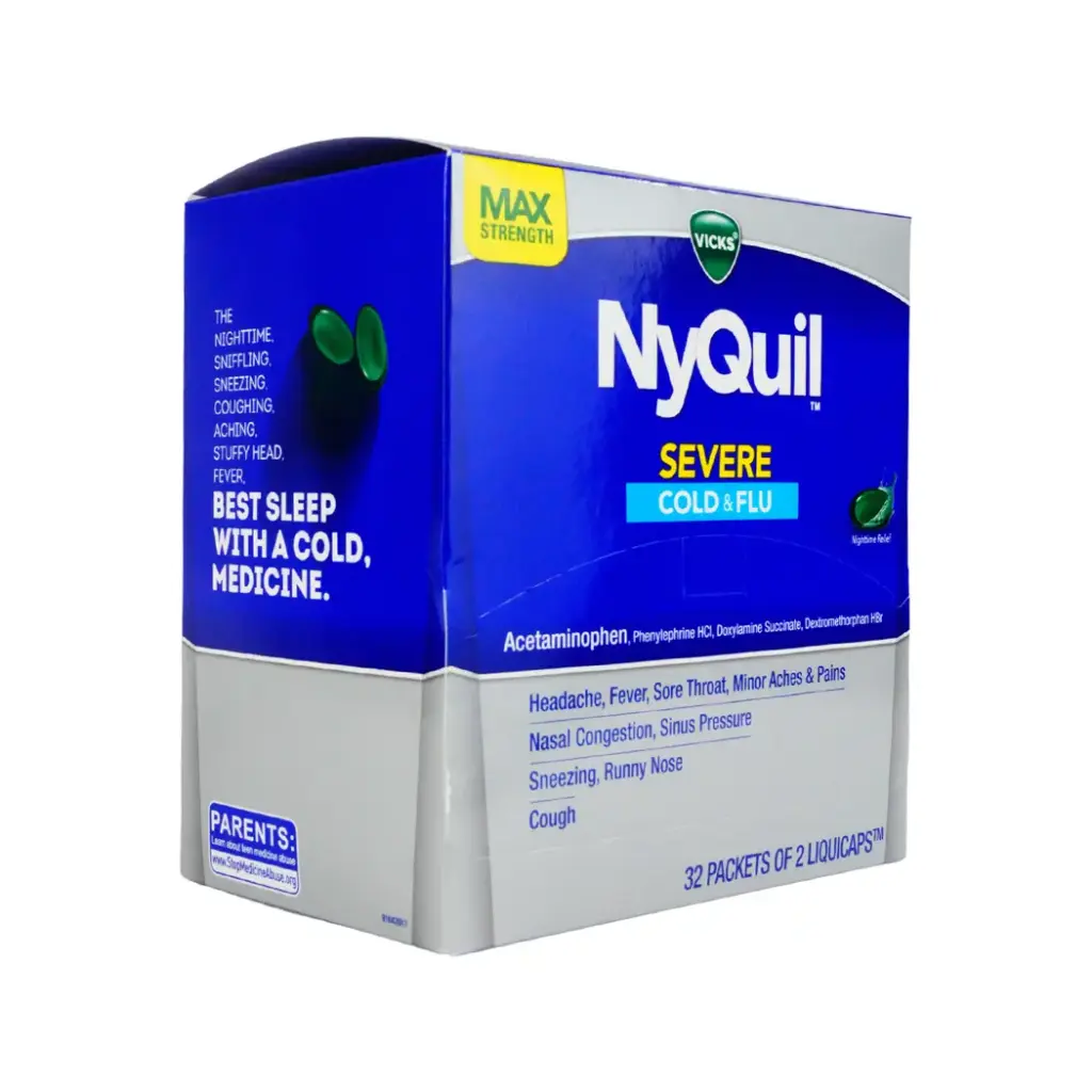 NYQUIL SEVER DISPENSER 32 X 2'S