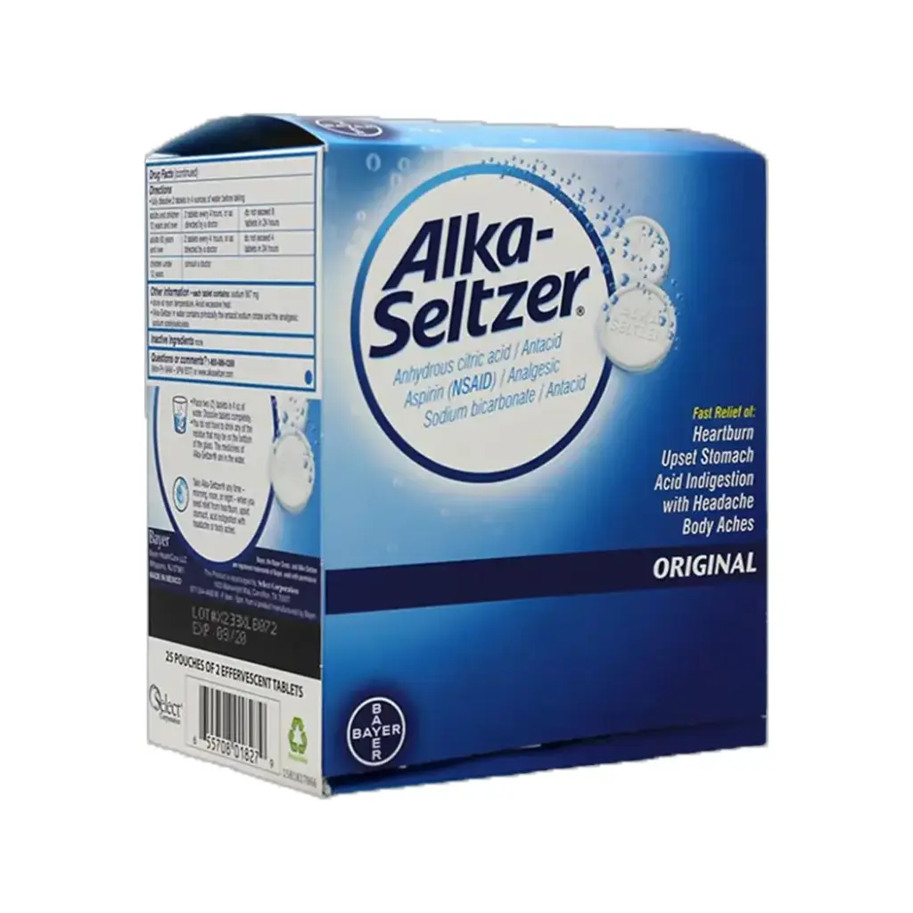 ALKA-SELTZER ORIGINAL DISPENSER 25 X 2'S