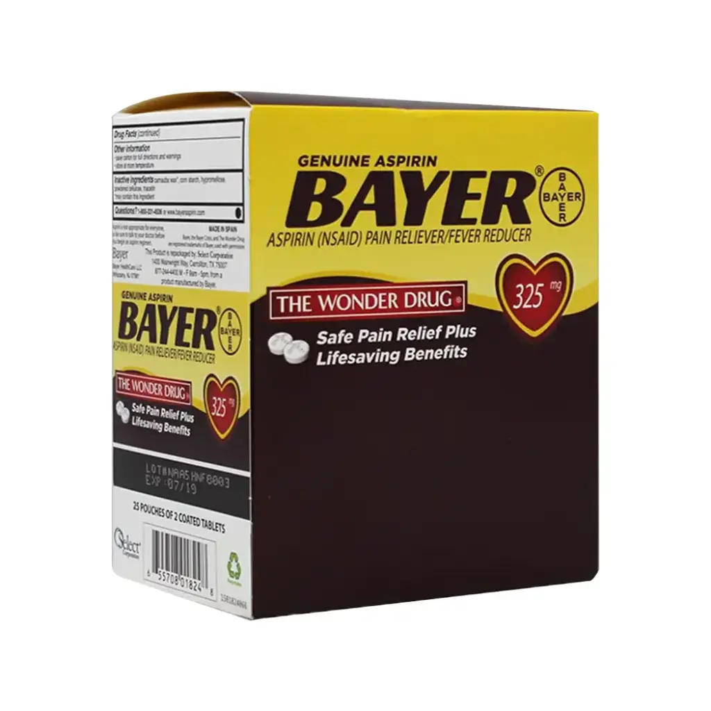 BAYER ASPIRIN DISPENSER 25 X 2'S