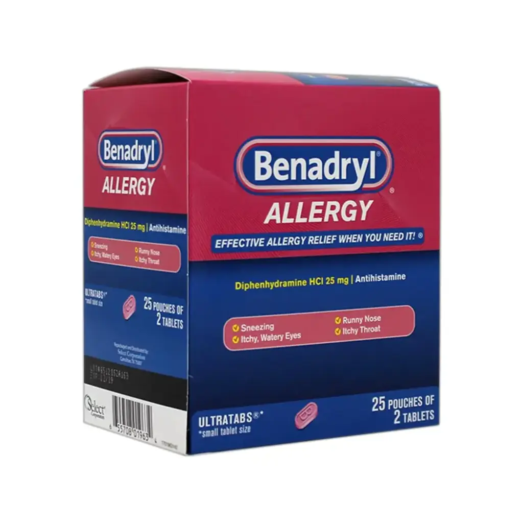 BENADRYL DISPENSER 25 X 2'S