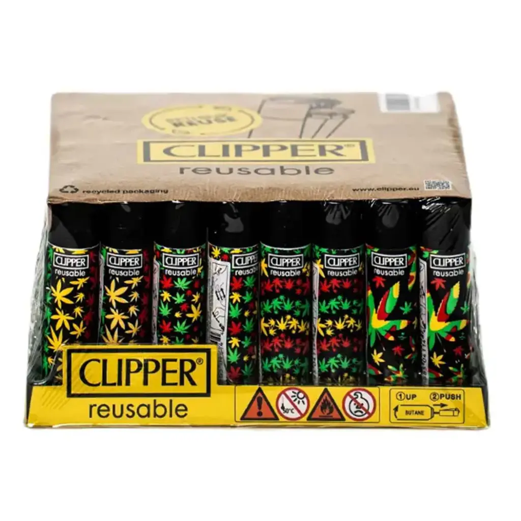 CLIPPER LIGHTERS 48CT COLORED LEAF (45272)