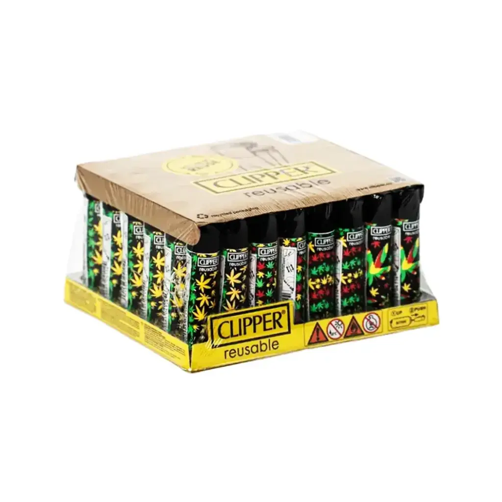 CLIPPER LIGHTERS 48CT COLORED LEAF (45272)
