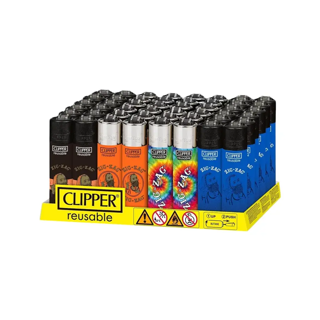 CLIPPER LIGHTERS 48CT ZIG ZAG 2 (42646)