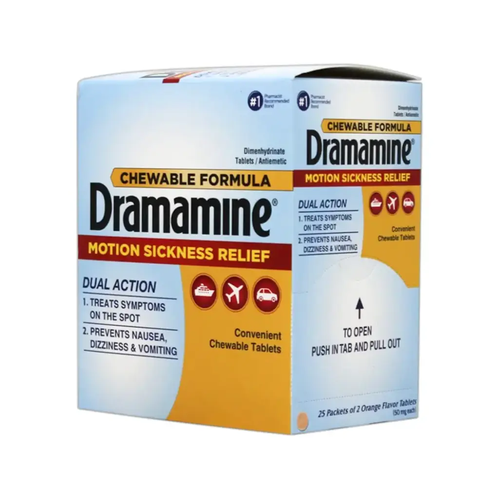 DRAMAMINE DISPENSER 25 X 2'S