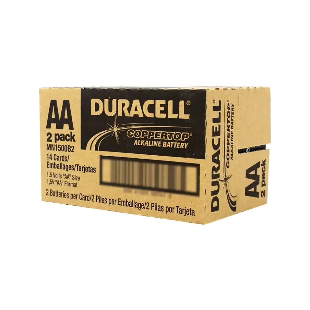 DURACELL AA 2PK 14 CT COPPER TOP