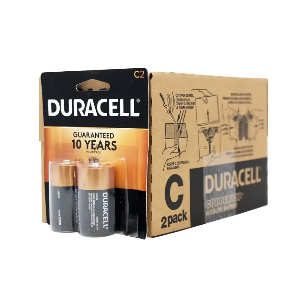 DURACELL C 2PK 8CT COPPER TOP